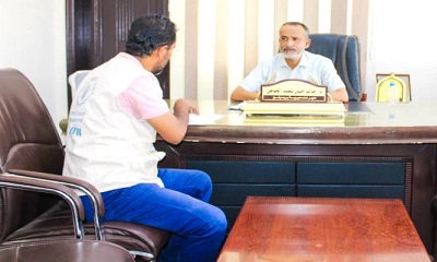 مدير عام بروم ميفع يبحث مع منسق إئتلاف الخير آلية تنفيذ مشروع قياس أثر المشاريع المنفذة بالمديرية