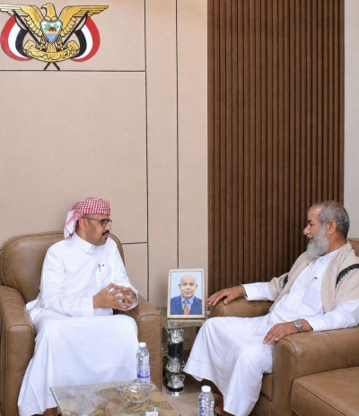 التميمي مدير عام مصلحة شؤون القبائل يلتقي مدير عام مديرية زمخ ومنوخ