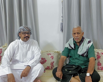 التميمي مدير عام مصلحة شؤون القبائل يزور الشخصية الاجتماعية الشيخ يسر محسن العامري في منزله بمنطقة تاربة