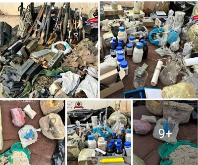 الفرقة الأولى قوات الطوارئ اليمنية تشارك في عملية أمنية نوعية بالعبر وتضبط معملاً لتصنيع المتفجرات وتلقي القبض على مطلوبين أمنياً