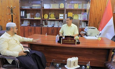 الوكيل السعيدي يلتقي مدير كهرباء وادي حضرموت عقب تعيينه مؤخرا