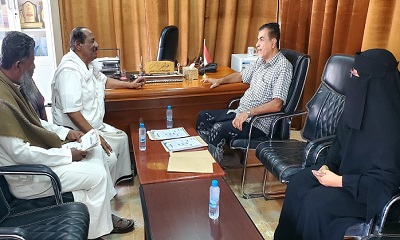 مدير عام مديرية القطن يلتقي عضو اللجنة التحضيرية للمجلس التنسيقي الحضرمي الأعلى
