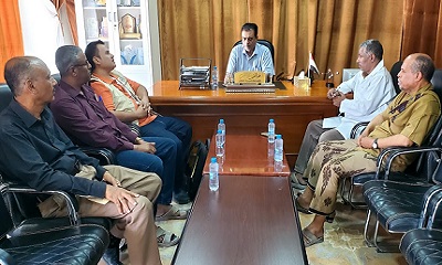 مدير عام مديرية القطن يلتقي مندوب منظمة «ميد جلوبال» لبحث دعم كوادر قسم الطوارئ التوليدية بمستشفى القطن العام