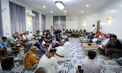 الخنبشي يلتقي وفداً من رئاسة حلف قبائل حضرموت ويؤكد أهمية توحيد الصف والرؤى لخدمة أبناء المحافظة