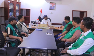 مدير عام شبام يبحث مع ائتلاف الخير الترتيبات لتنفيذ مشروع دعم المزارعين وتعزيز الأمن الغذائي