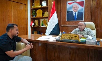 عضو مجلس القيادة محافظ حضرموت يطلع على أوضاع قطاع الشباب والرياضة ويؤكد الاهتمام بالرياضيين