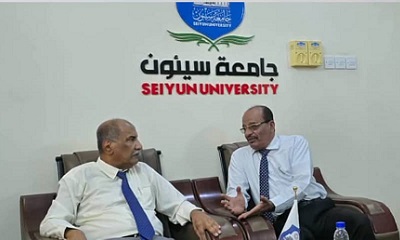 التميمي يلتقي رئيس جامعة سيئون والمنصب الحبشي لتعزيز التوافق ووحدة الصف الحضرمي