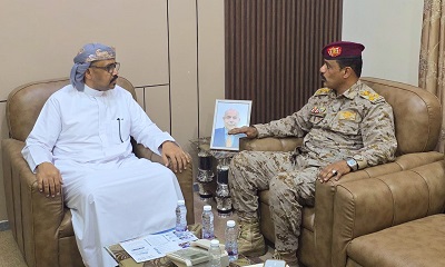 التميمي مدير عام مصلحة شؤون القبائل يلتقي رئيس شعبة الاستخبارات العسكرية بالمنطقة العسكرية الأولى
