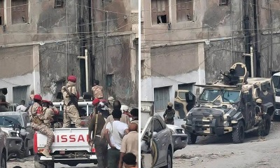 السلطات الأمنية تطلق حملة عسكرية و تلاحق الخارجين عن القانون في حي الديس بالمكلا