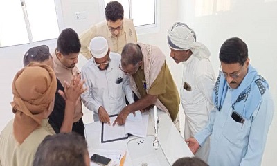 مدير عام تريم يحضر الاستلام الابتدائي لمشروع بناء ثلاثة فصول إضافية بمدرسة الواسطة للبنات