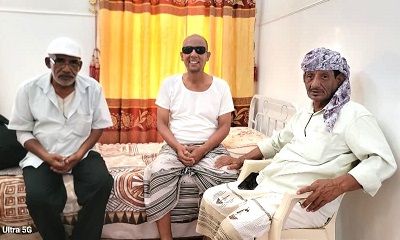 رئيس مجلس تنسيق اندية حضرموت الوادي يطمئن على صحة رئيس فرع الاتحاد الاعلام الرياضي بالوادي