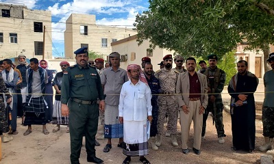 شرطة حضرموت الوادي والصحراء والنيابة العامة تنفذان حكم قصاص بالاعدام في المحكوم عليهم ماجد حسن المحمدي ومبروك حسن المحمدي ومحمد سليم بن علي سالم لقتلهم سته مواطنين