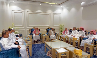 بحضور مدير عام مصلحة شؤون القبائل .. لقاء تشاوري حضرمي بالرياض يدين الهجمات الحوثية ويؤكد وحدة الصف