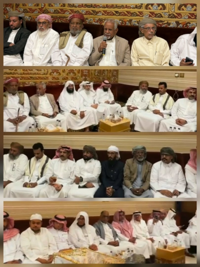 وفد مرجعية قبائل حضرموت في ضيافة الشيخ عادل العويني الكثيري بالرياض