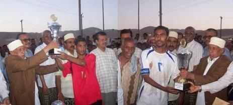 الشيخ صالح باثواب كرم الأبطال..  الاحقاف بطلا لدوري جمعية الرياضيين بحضرموت