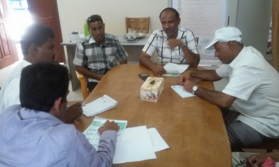  مناقشة  الترتيبات والتحضيرات للمباراة النهائية لبطولة القطن الاولى 