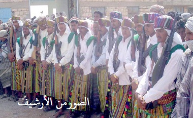 عرس جماعي لـ 40 عريسا وعروس بوادي دوعن محافظة حضرموت