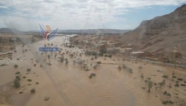 وفاة 5 اشخاص جراء السيول في وادي وصحراء حضرموت