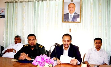 إدارة أمن حضرموت تنظم احتفالاً ترحيباً بمدير الأمن الجديد العميد فهمي محروس