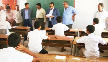 محافظ حضرموت يدشن الامتحانات النظرية النهائية للمعاهد التقنية والمهنية