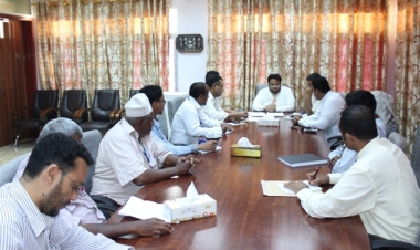 رئاسة مؤسسة موانئ البحر العربي اليمنية تجتمع بالوكالات الملاحية العاملة بمحافظة  حضرموت