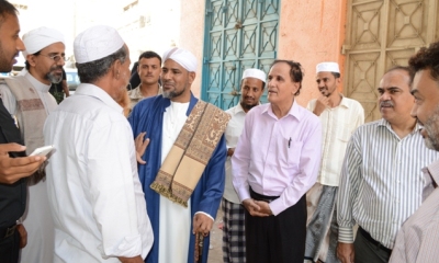 وزير الأوقاف والإرشاد يعزي في وفاة الشيخ سالم باجنيد