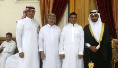 الشيخ محمد الجويجي يحتفل  بملْكَة ابنه الدكتور ايمن الجويحي  بالمدينة المنورة