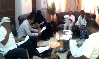 لجنة التسيير لمشروع المشاركة المجتمعية والحكم الرشيد بمديرية سيئون تناقش خطة عمل المشروع القادمة