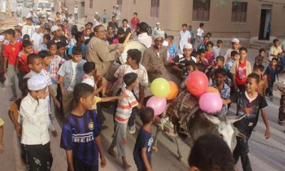 احتفالات الأطفال تزين ليلة مسجد مولى عيديد بتريم