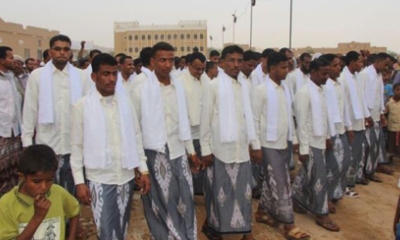 ثبي تزف 62 عريس وعروسة في الزواج الجماعي السادس بت