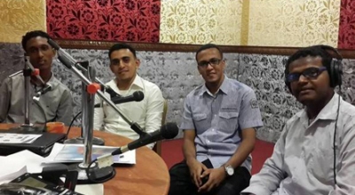 إذاعة الماهر تستضيف اداريي منتدى الطلاب الجامعيي