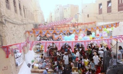 مسجدي آل السقاف بحي السحيل والحوطة ومسجدي بن موسى وعمر حيمد يشهدن ختائم ليلة 11 رمضان بمدينة سيئون
