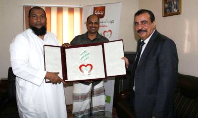محافظ حضرموت يطلع على نشاط مؤسسة أمراض القلب ويتفقد سير العمل في مشروع مركز نبض الحياة