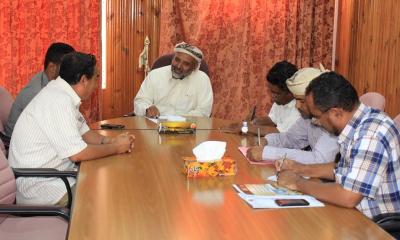 وكيل المحافظة عصام حبريش الكثيري يلتقي إدارة شركة بترومسيلة النفطية الوطنية 