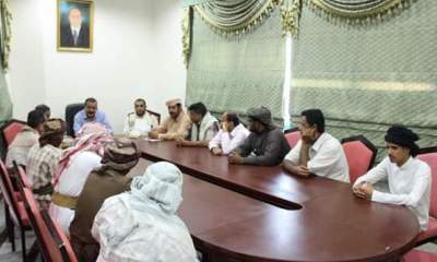 محافظ حضرموت يلتقي ممثلين قبائل الصيعر