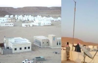 بعد مناشدات خدمة الاتصالات والانترنت لأول مرة بمديرية قف العوامر بصحراء حضرموت