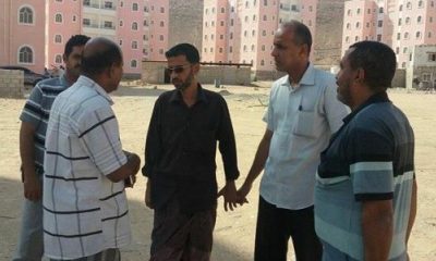 التوقيع على اتفاقية ربط كهرباء مشروع الإسكان الوطني بربوة خلف بالشبكة العامة بتوجيهات من المحافظ بن بريك