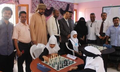 مدير عام مديرية المكلا يدشن المهرجان الحادي عشر للبنات بمدرسة خالد بن الوليد