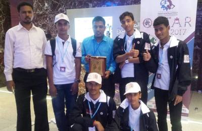 فريق مؤسسة مواهب بحضرموت الأول يمنياً في جمع الكرات في البطولة العربية العاشرة للروبوت بقطر