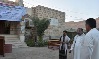 مدير عام مديرية تريم يتفقد التجهيزات النهائية للمخيم الطبي الخيري الثاني بقرية "اللسك"