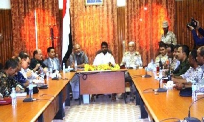 الوكيل الاول لمحافظة حضرموت المقدم/ عمرو بن حبريش يترأس إجتماع اللجنة الامنية بوادي وصحراء حضرموت