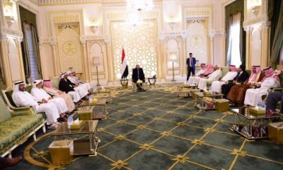 الرئيس اليمني يستقبل المشايخ والوجهاء والشخصيات الاجتماعية من اقليم حضرموت