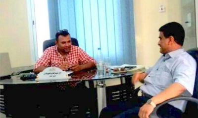 نائب وزير النفط والمعادن الدكتور سعيد سليمان الشماسي يزور مقر راديو الأمل FM بالمكلا