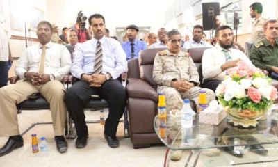 محافظ حضرموت يفتتح فرع بنك اليمن البحرين ويدعو الى انشاء بنك حضرموت