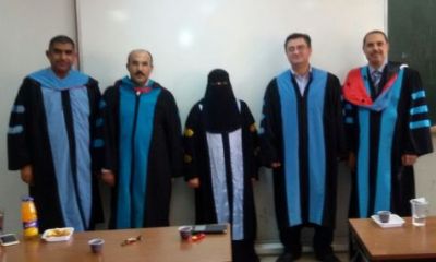 الباحثة منى الرباكي من جامعة حضرموت تنال درجة الماجستير في الهندسة الكيميائية بجامعة العلوم والتكنولوجيا بالأردن