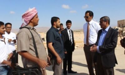 المحافظ البحسني يتفقد الأعمال الإنشائية لكلية الشرطة بحضرموت