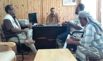 مدير عام مديرية الديس الشرقية يلتقي مندوبي مكتب الزراعة والري بالمحافظة