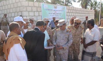 محافظ حضرموت يدشن مشروعي تأهيل وتحسين الشوارع الرئيسية بالشحر وتأهيل وصيانة العيون وقنوات الري والبرك التجميعية بالحامي