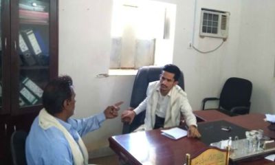 مدير عام مديرية رخية يلتقي بمدير المركز الصحي بصنا