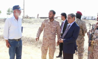 المحافظ البحسني يتفقد الأعمال الإنشائية للنصب التذكاري للجندي المجهول وساحة الشهداء